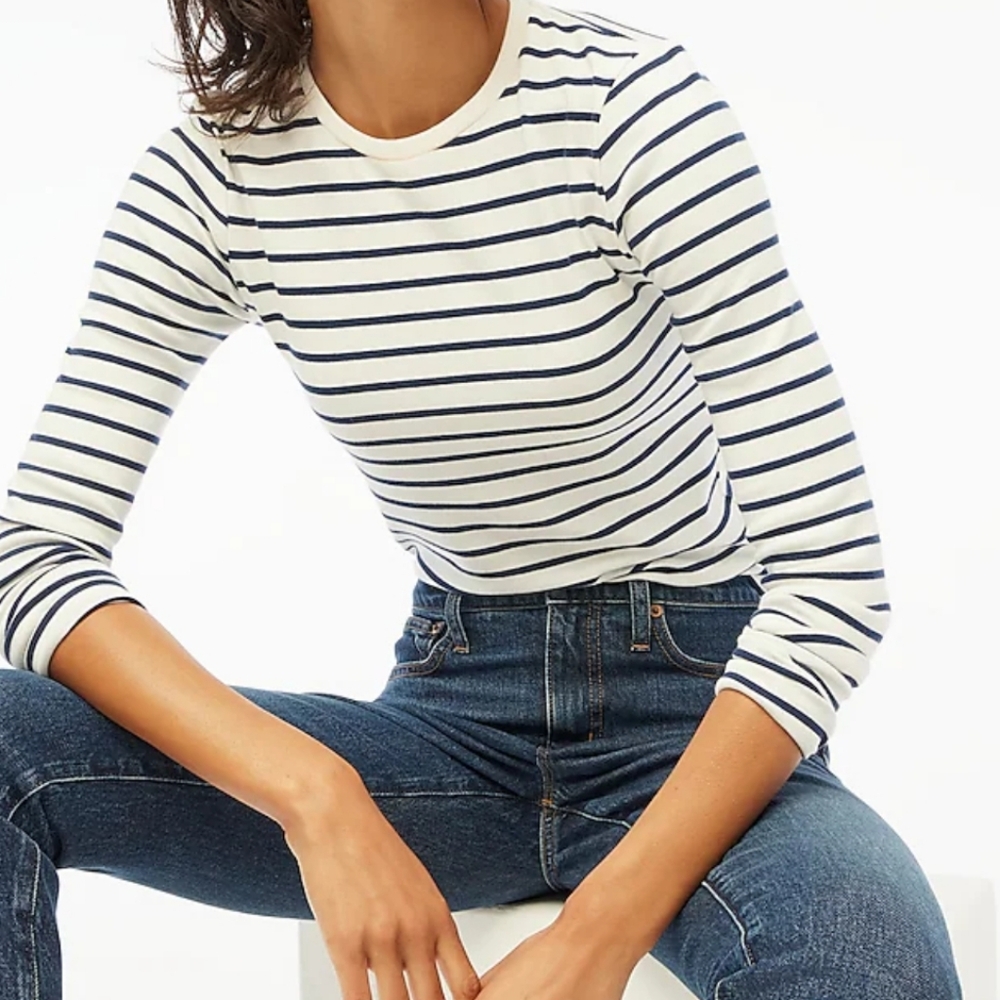 NWT J.Crew striped long sleeve shirt or tee